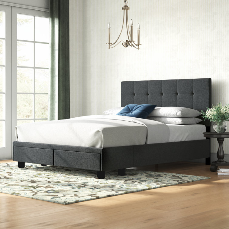 Andover Mills™ Pawling Tufted Upholstered Low Profile Storage Platform Bed & Reviews Wayfair